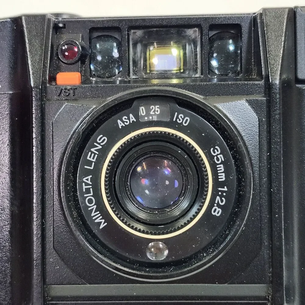 Minolta Auto Focus V Talker Vintage 35mm Film Camera f/2.8 Tested READ Lens